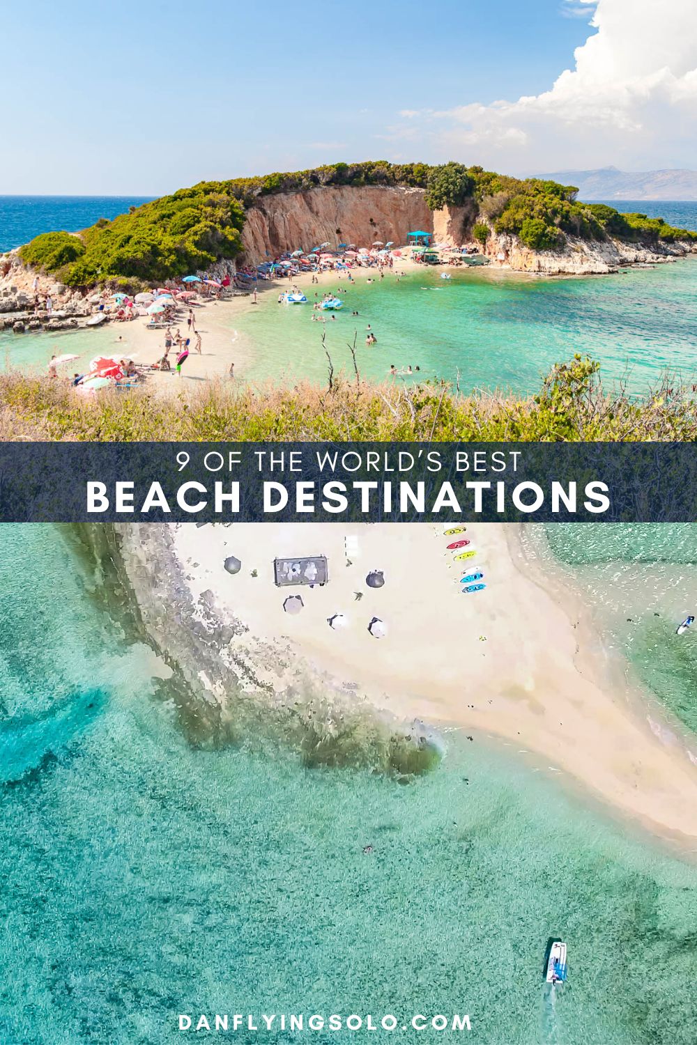 World's Best Beach Destinations showing an image of Albania and Fiji